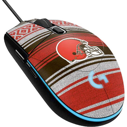 NFL Cleveland Browns Trailblazer G203 Prodigy RGB Wired Gaming Mouse Skin
